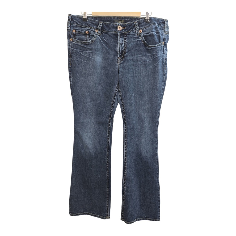 Silver Jeans Co Aiko‎ Bootcut Jeans Medium Wash Flared Leg Women's Size 18/33